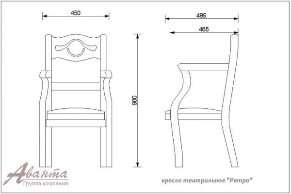 Театральные кресла Ретро фото