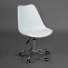 Офисное кресло TULIP (mod.106) / 1 шт. в упаковке металл/пластик/PU, 47x48x80+14см, белый/хром фото