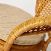 ТЕРРАСНЫЙ КОМПЛЕКТ “PELANGI” (стол со стеклом + 2 кресла) /без подушек/ ротанг, кресло 65х65х77см, стол фото