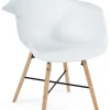 Кресло CINDY (EAMES) (mod. 919) / 1 шт. в упаковке дерево береза/металл/сиденье пластик, 60*62*79см, фото