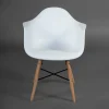 Кресло CINDY (EAMES) (mod. 919) / 1 шт. в упаковке дерево береза/металл/сиденье пластик, 60*62*79см, фото