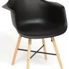 Кресло CINDY (EAMES) (mod. 919) / 1 шт. в упаковке дерево береза/металл/сиденье пластик, 60*62*79см, фото