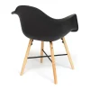 Кресло CINDY (EAMES) (mod. 919) / 1 шт. в упаковке дерево береза/металл/сиденье пластик, 60*62*79см, фото