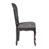 Cтул Esmee ( mod.EE-SC ) дерево гевея, 96х55х46см, antique walnut (античный орех А010), ткань Французское фото