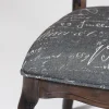 Cтул Esmee ( mod.EE-SC ) дерево гевея, 96х55х46см, antique walnut (античный орех А010), ткань Французское фото