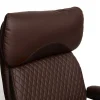 Кресло CHIEF кож/зам/ткань, коричневый/коричневый стеганный, 36-36/36-36 стеганный/24 фото