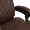 Кресло CHIEF кож/зам/ткань, коричневый/коричневый стеганный, 36-36/36-36 стеганный/24 фото