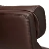 Кресло CHIEF кож/зам/ткань, коричневый/коричневый стеганный, 36-36/36-36 стеганный/24 фото