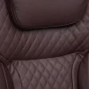 Кресло TRUST кож/зам, коричневый/коричневый стеганный/коричневый, 36-36/36-36/6/36-36/06 фото