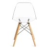 Стул CINDY (EAMES) (mod. 001) дерево береза/металл/сиденье пластик, 51x46x82.5см, прозрачный/Transparent фото