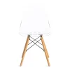 Стул CINDY (EAMES) (mod. 001) дерево береза/металл/сиденье пластик, 51x46x82.5см, прозрачный/Transparent фото
