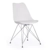 Стул TULIP IRON CHAIR (mod.EC-123) металл/пластик, 54,5*48*83,5см, white (белый) фото