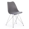 Стул TULIP IRON CHAIR (mod.EC-123) металл/пластик, 54,5*48*83,5см, серый фото
