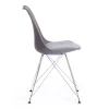 Стул TULIP IRON CHAIR (mod.EC-123) металл/пластик, 54,5*48*83,5см, серый фото