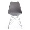 Стул TULIP IRON CHAIR (mod.EC-123) металл/пластик, 54,5*48*83,5см, серый фото
