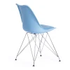 Стул TULIP IRON CHAIR (mod.EC-123) металл/пластик, 54,5*48*83,5см, голубой фото