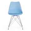 Стул TULIP IRON CHAIR (mod.EC-123) металл/пластик, 54,5*48*83,5см, голубой фото