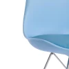 Стул TULIP IRON CHAIR (mod.EC-123) металл/пластик, 54,5*48*83,5см, голубой фото