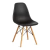 Стул CINDY (EAMES) (mod. 001) дерево береза/металл/сиденье пластик, 51x46x82.5см, черный/black фото