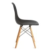 Стул CINDY (EAMES) (mod. 001) дерево береза/металл/сиденье пластик, 51x46x82.5см, черный/black фото