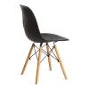 Стул CINDY (EAMES) (mod. 001) дерево береза/металл/сиденье пластик, 51x46x82.5см, черный/black фото