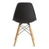Стул CINDY (EAMES) (mod. 001) дерево береза/металл/сиденье пластик, 51x46x82.5см, черный/black фото