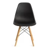 Стул CINDY (EAMES) (mod. 001) дерево береза/металл/сиденье пластик, 51x46x82.5см, черный/black фото