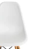 Стул CINDY (EAMES) (mod. 001) дерево береза/металл/сиденье пластик, 51x46x82.5см, white (белый) фото