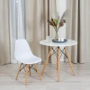 Стул CINDY (EAMES) (mod. 001) дерево береза/металл/сиденье пластик, 51x46x82.5см, white (белый) фото