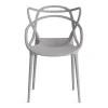 Стул Cat Chair (mod. 028) пластик, 54,5*56*84см, серый, 024 фото