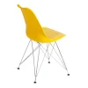 Стул TULIP IRON CHAIR (mod.EC-123) / 1 шт. в упаковке металл/пластик, 54,5*48*83,5см, желтый фото