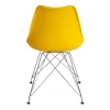 Стул TULIP IRON CHAIR (mod.EC-123) / 1 шт. в упаковке металл/пластик, 54,5*48*83,5см, желтый фото