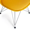 Стул TULIP IRON CHAIR (mod.EC-123) / 1 шт. в упаковке металл/пластик, 54,5*48*83,5см, желтый фото