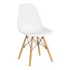 Стул CINDY (EAMES) (mod. 001) / 1 шт. в упаковке дерево береза/металл/сиденье пластик, 51x46x82.5см, white фото