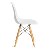 Стул CINDY (EAMES) (mod. 001) / 1 шт. в упаковке дерево береза/металл/сиденье пластик, 51x46x82.5см, white фото