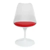 Стул TULIP FASHION CHAIR (mod.109) металл/пластик/PU, 55x48x81см, белый / красный фото