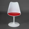 Стул TULIP FASHION CHAIR (mod.109) металл/пластик/PU, 55x48x81см, белый / красный фото