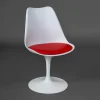 Стул TULIP FASHION CHAIR (mod.109) металл/пластик/PU, 55x48x81см, белый / красный фото
