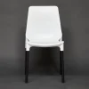 Стул GENIUS (mod 75) / 1 шт. в упаковке металл/пластик, 46x56x84cм, белый/черные ножки фото