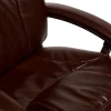 Кресло SOFTY LUX кож/зам, коричневый, 2 TONE фото